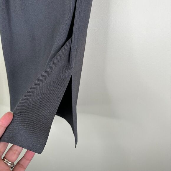 MM. LAFLEUR Skirt Size Small Harlem 2.0 Stretch Knit Foldover Waist Gray - Picture 7 of 9